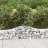 Image de vidaXL Paniers à gabions arqués 4 pcs 200x30x40/60 cm Fer galvanisé