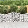 Image de vidaXL Paniers à gabions arqués 10 pcs 200x30x80/100 cm Fer galvanisé