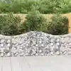 Image de vidaXL Paniers à gabions arqués 30 pcs 200x30x80/100 cm Fer galvanisé