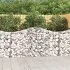 Image de vidaXL Paniers à gabions arqués 11 pcs 200x30x100/120 cm Fer galvanisé