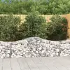 Image de vidaXL Paniers à gabions arqués 14 pcs 200x50x60/80 cm fer galvanisé