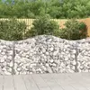 Image de vidaXL Paniers à gabions arqués 4 pcs 200x50x100/120 cm fer galvanisé
