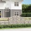 Image de vidaXL Paniers à gabions arqués 25 pcs 200x50x120/140 cm Fer galvanisé