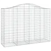 Image de vidaXL 20x Paniers à Gabions Arqués Cages à Gabions Arquées Murs de Gabion Barrières de Jardin Terrasse Extérieur 200x50x140/160 cm Fer Galvanisé
