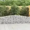 Image de vidaXL Paniers à gabions arqués 3 pcs 400x30x60/80 cm Fer galvanisé