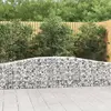 Image de vidaXL Paniers à gabions arqués 25 pcs 400x30x60/80 cm Fer galvanisé
