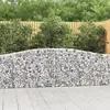 Image de vidaXL Paniers à gabions arqués 5 pcs 400x30x80/100 cm Fer galvanisé