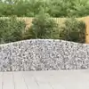Image de vidaXL Paniers à gabions arqués 6 pcs 400x30x80/100 cm Fer galvanisé