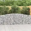 Image de vidaXL Paniers à gabions arqués 15 pcs 400x30x80/100 cm Fer galvanisé