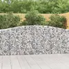 Image de vidaXL Paniers à gabions arqués 5 pcs 400x30x100/120 cm Fer galvanisé