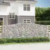 Image de vidaXL Paniers à gabions arqués 20 pcs 400x30x140/160 cm Fer galvanisé