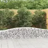 Image de vidaXL Paniers à gabions arqués 2 pcs 400x50x40/60 cm Fer galvanisé