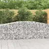 Image de vidaXL Paniers à gabions arqués 6 pcs 400x50x80/100 cm Fer galvanisé