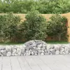 Image de vidaXL Paniers à gabions arqués 3 pcs 200x30x40/60 cm Fer galvanisé