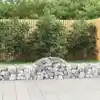 Image de vidaXL Paniers à gabions arqués 14 pcs 200x30x40/60 cm Fer galvanisé