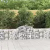 Image de vidaXL Paniers à gabions arqués 12 pcs 200x30x60/80 cm Fer galvanisé