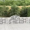 Image de vidaXL Paniers à gabions arqués 25 pcs 200x30x60/80 cm Fer galvanisé