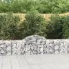 Image de vidaXL Paniers à gabions arqués 40 pcs 200x30x60/80 cm Fer galvanisé