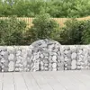 Image de vidaXL Paniers à gabions arqués 6 pcs 200x30x80/100 cm Fer galvanisé