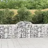 Image de vidaXL Paniers à gabions arqués 30 pcs 200x30x80/100 cm Fer galvanisé