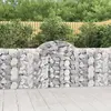 Image de vidaXL Paniers à gabions arqués 12 pcs 200x30x100/120 cm Fer galvanisé