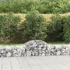 Image de vidaXL Paniers à gabions arqués 40 pcs 200x50x40/60 cm fer galvanisé