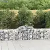 Image de vidaXL Paniers à gabions arqués 12 pcs 200x50x60/80 cm Fer galvanisé