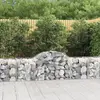 Image de vidaXL Paniers à gabions arqués 50 pcs 200x50x60/80 cm fer galvanisé