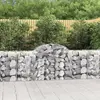Image de vidaXL Paniers à gabions arqués 2 pcs 200x50x80/100 cm Fer galvanisé
