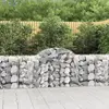 Image de vidaXL Paniers à gabions arqués 14 pcs 200x50x80/100 cm Fer galvanisé