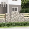 Image de vidaXL Paniers à gabions arqués 20 pcs 200x50x120/140 cm Fer galvanisé