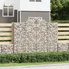 Image de vidaXL Paniers à gabions arqués 13 pcs 200x50x160/180 cm Fer galvanisé