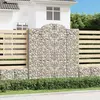 Image de vidaXL Paniers à gabions arqués 12 pcs 200x50x220/240 cm Fer galvanisé