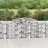 Image de vidaXL Paniers à gabions arqués 8 pcs 300x30x100/120 cm fer galvanisé