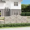 Image de vidaXL Paniers à gabions arqués 17 pcs 300x30x120/140 cm fer galvanisé