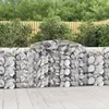 Image de vidaXL Paniers à gabions arqués 4 pcs 300x50x100/120 cm fer galvanisé