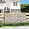 Image de vidaXL Paniers à gabions arqués 8 pcs 300x50x160/180 cm fer galvanisé