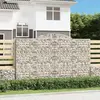 Image de vidaXL Paniers à gabions arqués 2 pcs 300x50x180/200 cm fer galvanisé