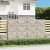 Image de vidaXL Paniers à gabions arqués 13 pcs 300x50x180/200 cm fer galvanisé