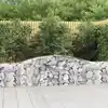 Image de vidaXL Paniers à gabions arqués 4 pcs 400x30x60/80 cm Fer galvanisé