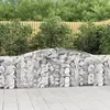 Image de vidaXL Paniers à gabions arqués 4 pcs 400x30x80/100 cm Fer galvanisé