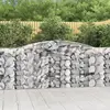 Image de vidaXL Paniers à gabions arqués 2 pcs 400x50x100/120 cm Fer galvanisé