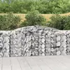 Image de vidaXL Paniers à gabions arqués 6 pcs 400x50x100/120 cm Fer galvanisé