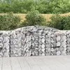 Image de vidaXL Paniers à gabions arqués 10 pcs 400x50x100/120 cm Fer galvanisé