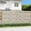 Image de vidaXL Paniers à gabions arqués 10 pcs 400x50x200/220 cm Fer galvanisé