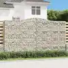 Image de vidaXL Paniers à gabions arqués 5 pcs 400x50x220/240 cm Fer galvanisé