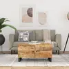 Image de vidaXL Table basse 80x50x40 cm Bois de manguier solide et d'ingénierie