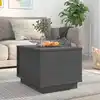 Image de vidaXL Table basse Gris 40x50x35 cm Bois massif de pin