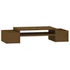 Image de vidaXL Support de Moniteur Rehausseur d'Ecran Support pour Ordinateur Portable Bureau Maison Intérieur Marron Miel 70x27,5x15cm Bois de Pin Solide