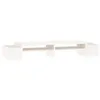 Image de Support de moniteur Blanc 100x27,5x15 cm Bois de pin solide